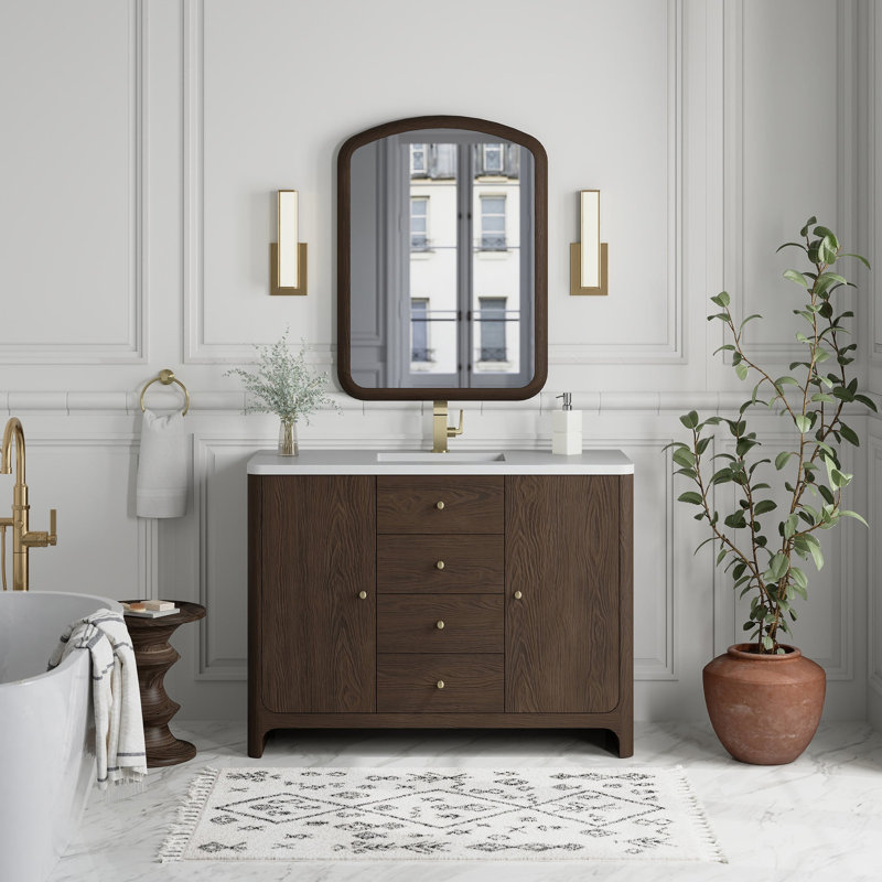 Gracyn 47.75'' W Single Bathroom Vanity Base, Sable