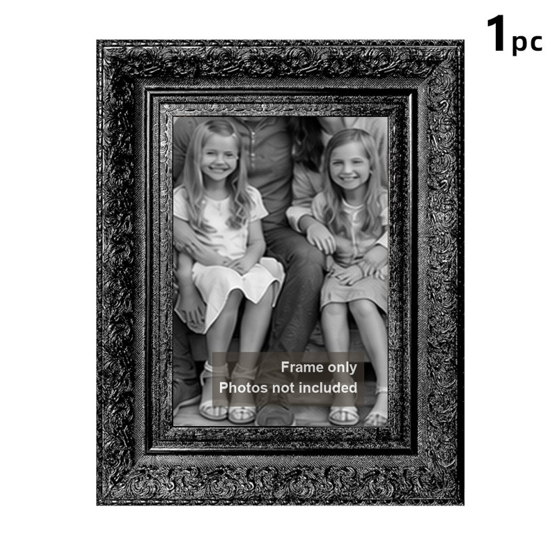 Cadre photo noir 1pc 11 "x 14" avec profil décoratif, Noir, 1, L 11 po x H 14 po