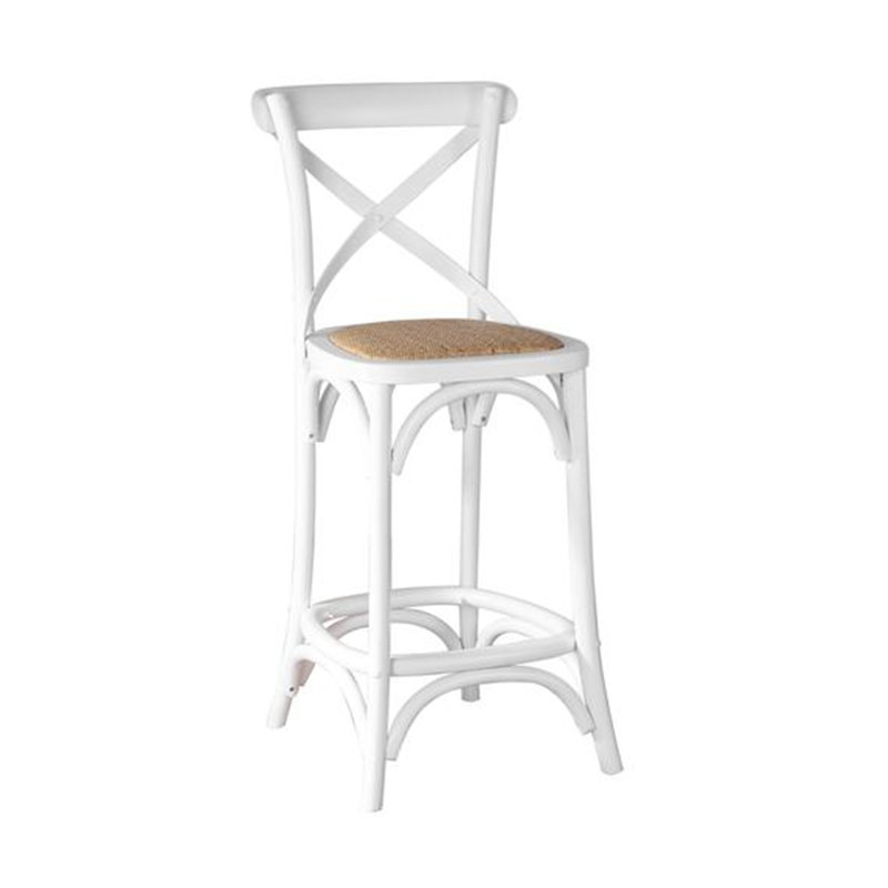 Solid + Manufactured Wood Accent Stool