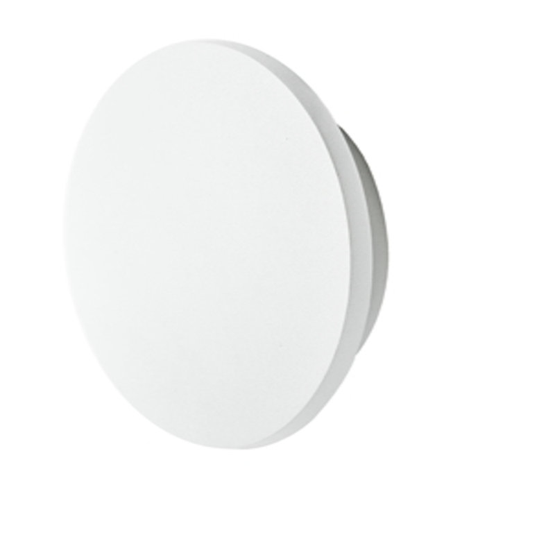 Ancona LED Flush Mounted Sconce, 18cm H x 18cm W x 4.5cm D, White