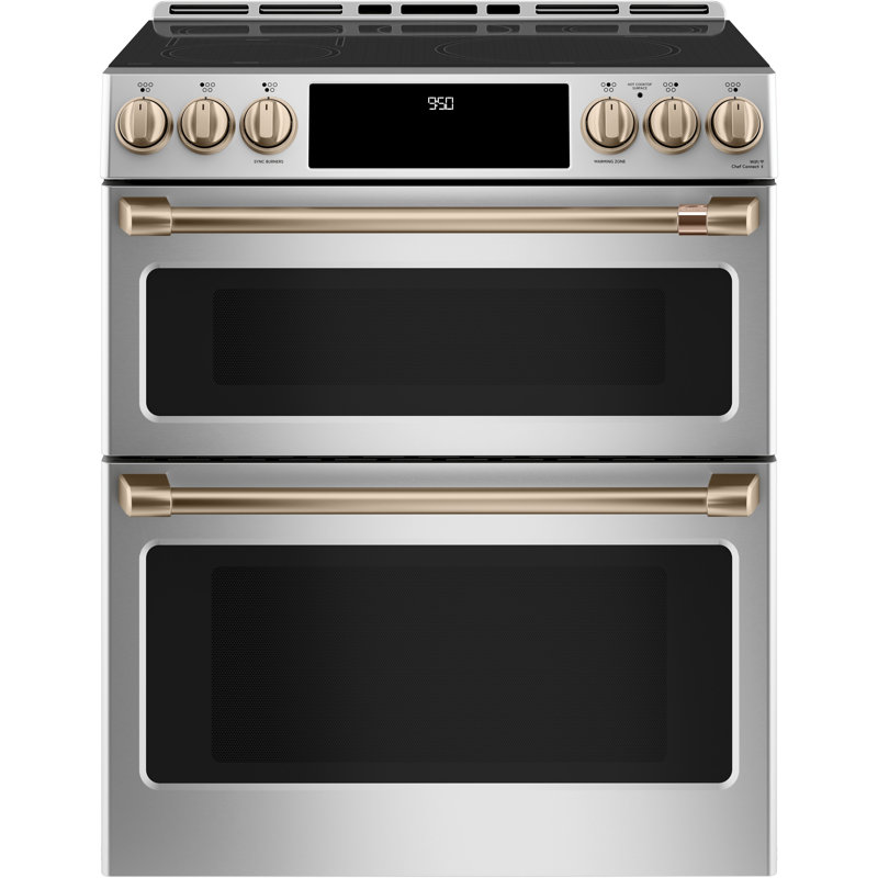 Front Control Induction Range Handle Kit, Brushed Bronze