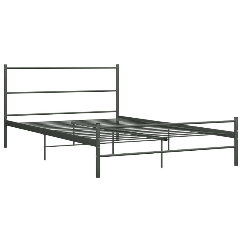 Del Mesa Metal Bed Frame, grey, 160 x 200cm