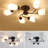 Madhwi Glass Semi Flush Mount