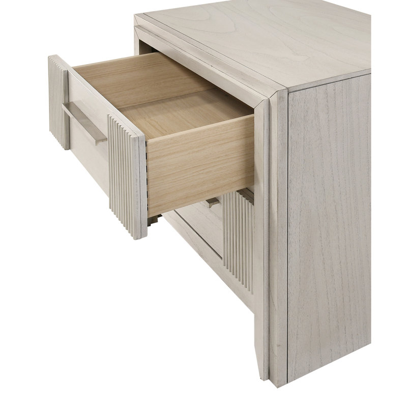 Table de chevet contemporaine à 2 tiroirs