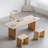 Burlywood Rectangular Solid wood Butterfly Leaf Dining Table-1092239877