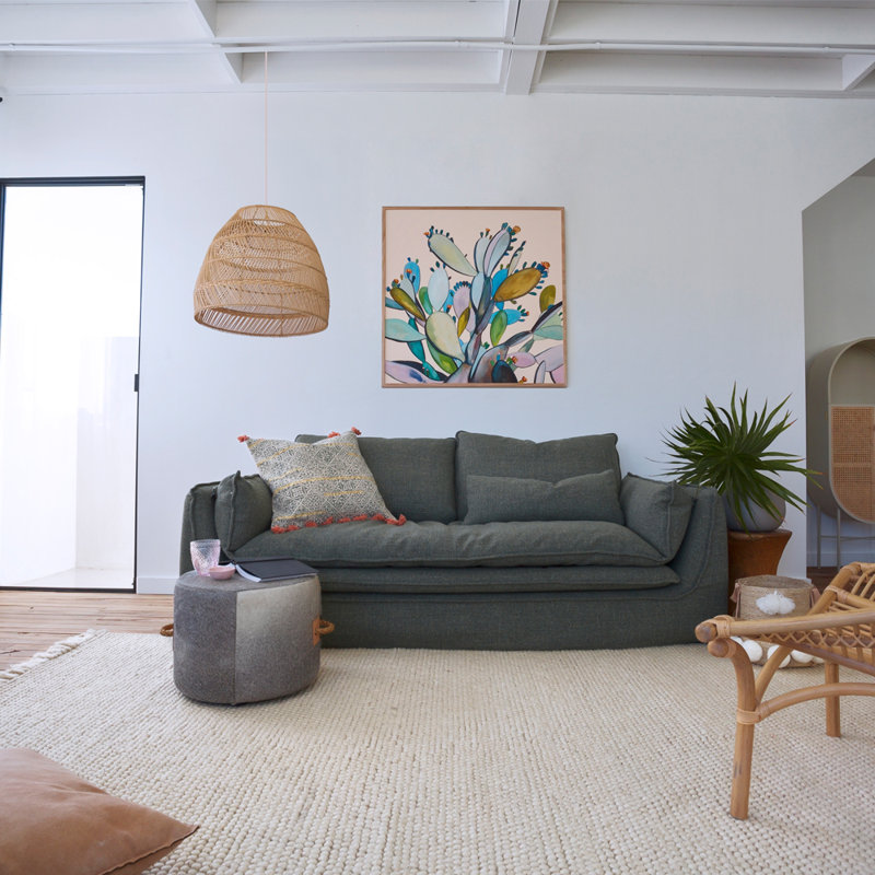 Karma Area Rug in Cream, Rectangle 9'10" x 13'1"