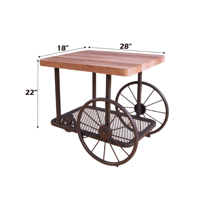 Table de bout en chêne Francie