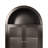 Cabinet 71" Fluted Tall Arched Pantry With Adjustable Shelves, Elegant Display Storage With Hidden Drawer & Glass Door For Kitchen, Living Room, Dining Room, Black-2044886762