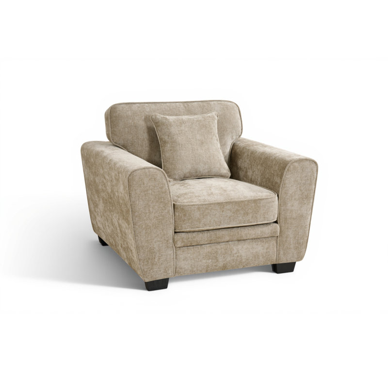 Hughey Upholstered Armchair, Beige