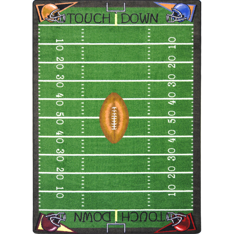 Tapis vert touffeté Sports, Rectangle 5 pi 4 po x 7 pi 8 po