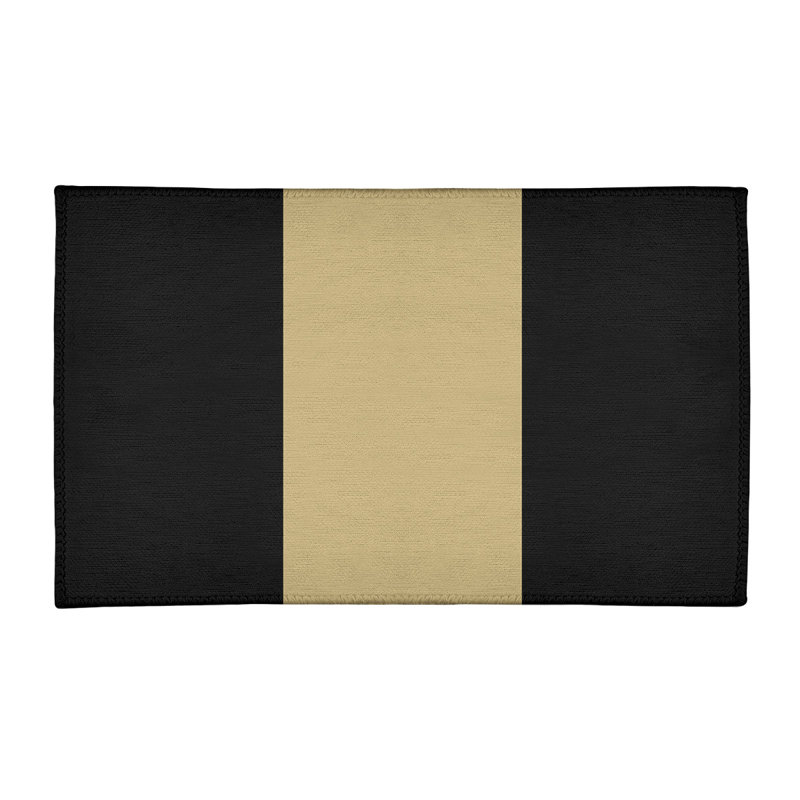 Tapis doré / noir, Rectangle 2 pi x 3 pi