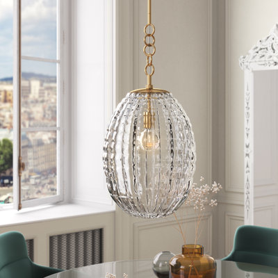 Attleboro 1 - Light Aged Brass Single Pendant