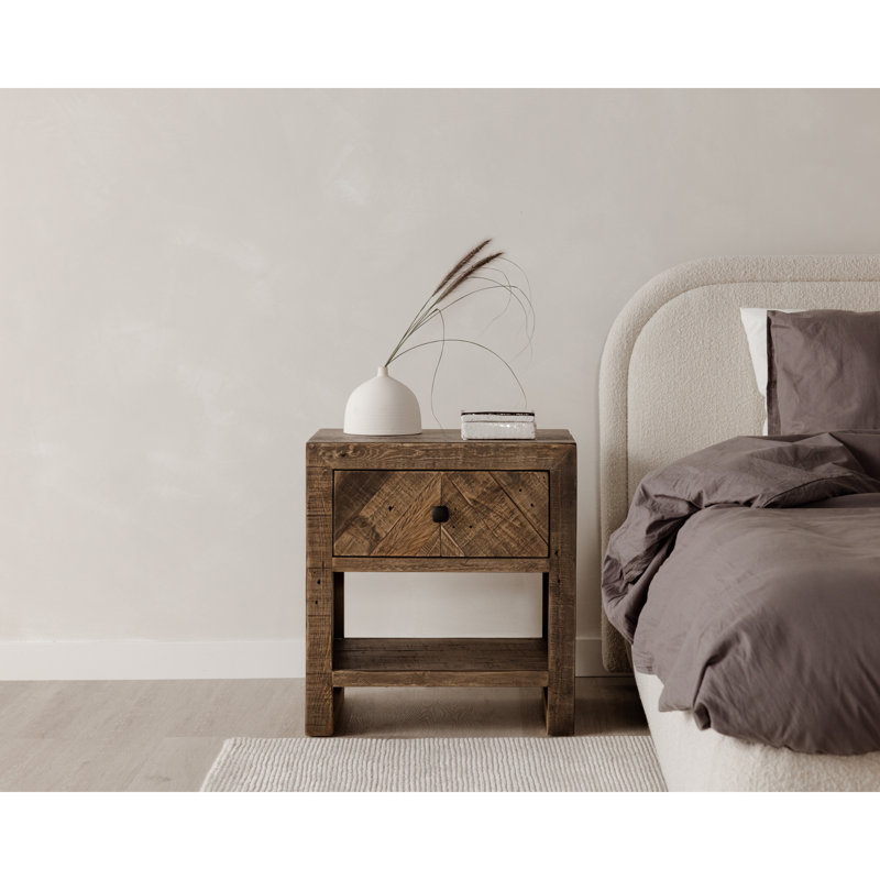 Shonda Upholstered Low Profile Platform Bed, Oatmeal, King