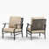Argirios Metal Patio Chair with Cushions(Set of 2)