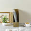 Mandrona Gold Metal Desk Holder Magazine Rack