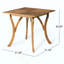 Table de salle à manger d'extérieur carrée en bois d'acacia - Durable, élégante et parfaite pour les aménagements de patio