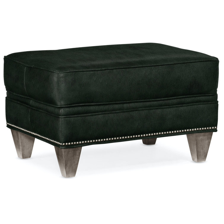 Reddish Upholstered Ottoman