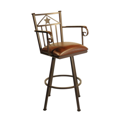 Barstow Swivel Upholstered Counter Stool