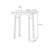 Solid wood minimalist high-quality console table