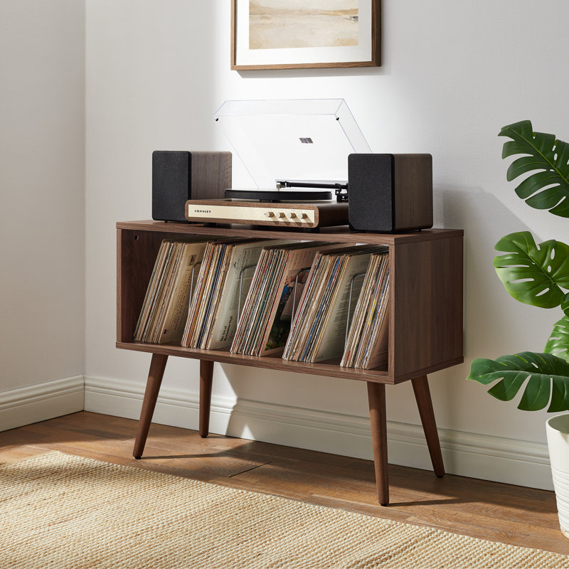 Liam Small Record Player Stand With Vinyl Storage