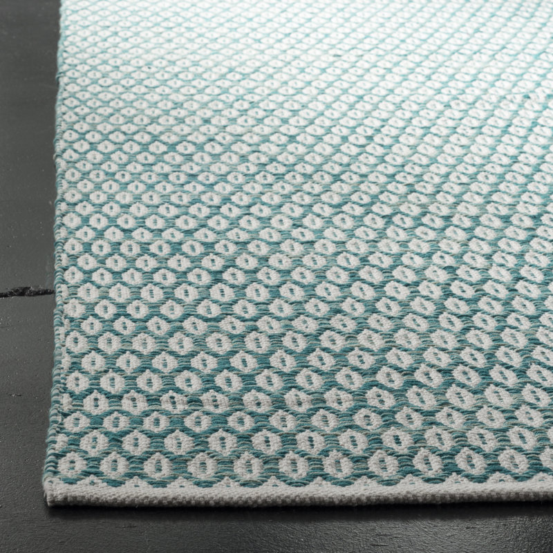 Modena Hand Woven Cotton Geometric Rug, Rectangle 3' x 5'