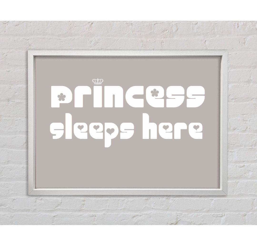 Princess Sleeps 2 - Einzelner Bilderrahmen Kunstdrucke auf Leinwand