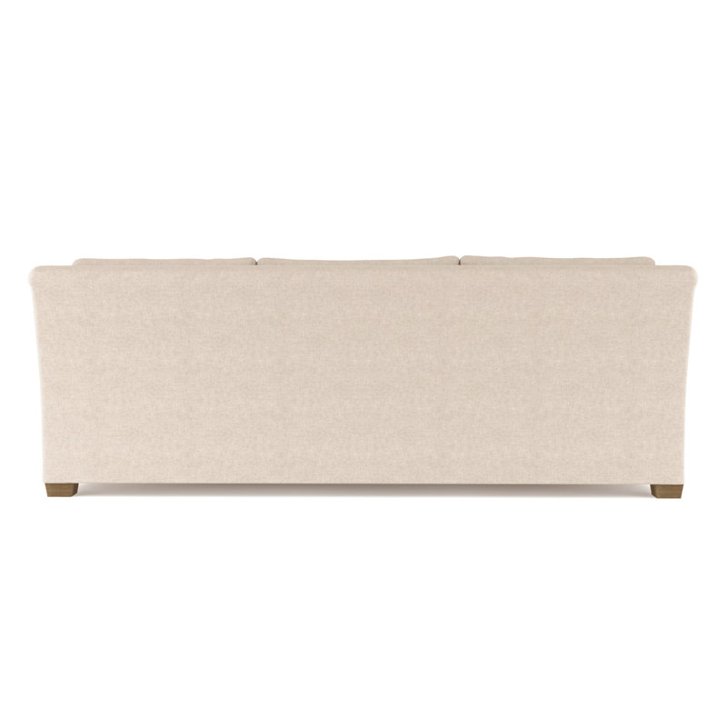 Canapé Thompson, Velours moelleux huître, H 32 po x l 120 po x P 41 po, Naturel
