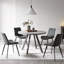 Chaise rembourrée en similicuir Josman avec pieds en acier -52703549-23872857