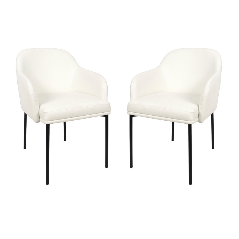 Fauteuil de salle à manger Loft, Ivoire ivoire
