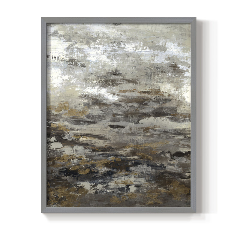 Shining Example Framed Print - Solid Wood, Gray, 30" H x 24" W