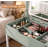 Dressing table ,Vanity Desk with Flip-Top Mirror and Lights – 2-in-1 Makeup Vanity & Writing Desk with Drawer, 4-Tier Storage Shelves, and Built-in Charging Station-139023198