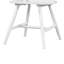 Ensemble de 2 chaises d'appoint Soa, dossier Windsor courbé, bois blanc