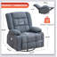 Fauteuil inclinable de massage à bascule de massage avec massage 3D à 4 points et chaleur, fonction berçante et 2 porte-gobelets, port de charge USB-666609221