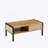Rattan Coffee Table, Sliding Door For Storage, Metal Legs For Living Room-1778997516-1778997518