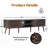 Mid-Century Modern TV Stand for TVs up to 70" with Fluted Wood and Cable Management-629510019