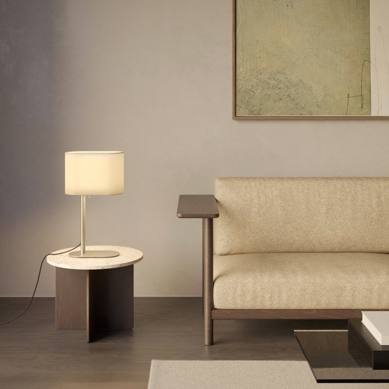 Venn Standard Lamp, Matt Nickel, Putty