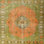 Tapis oriental vert / orange Carmiencke