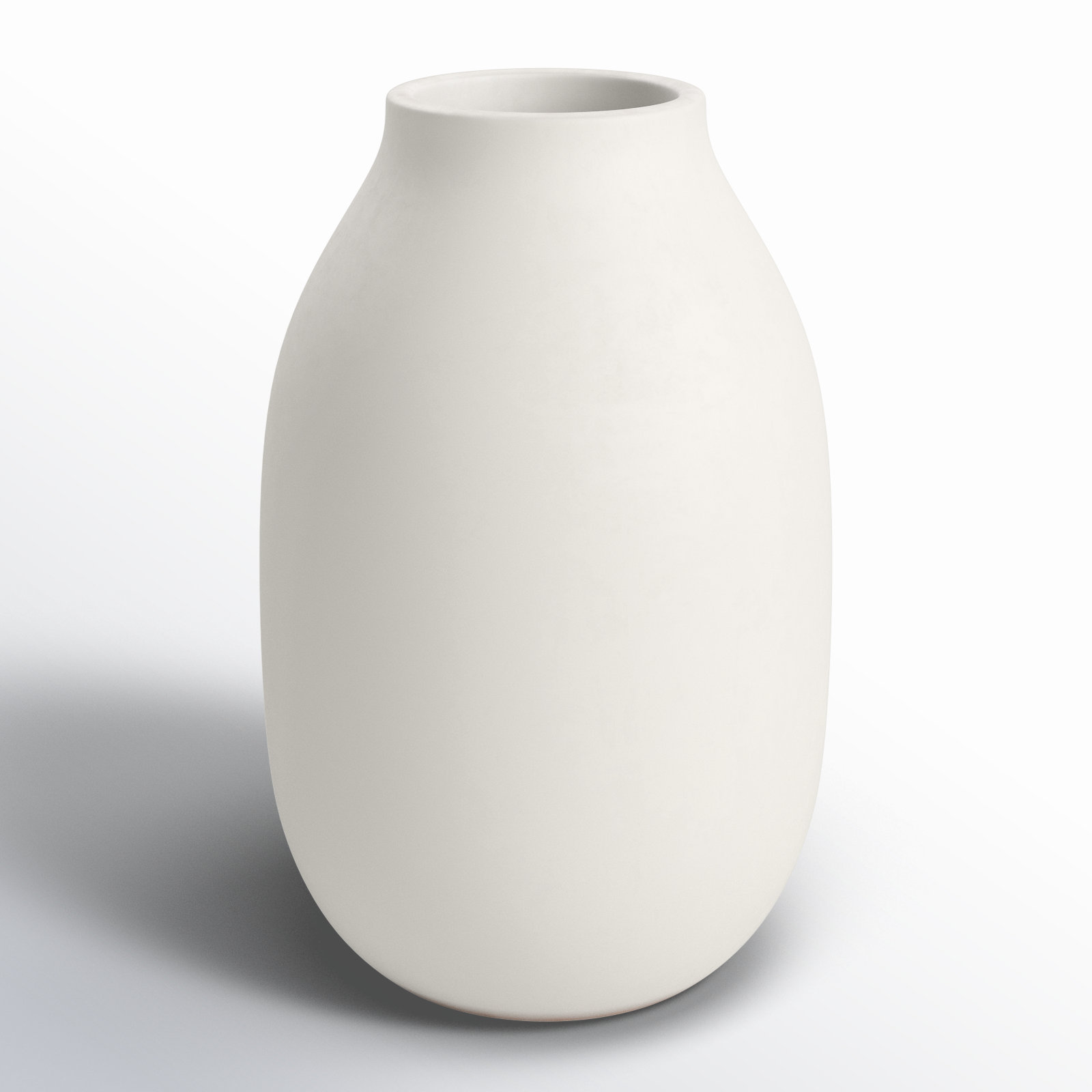 COLORA Porcelain Table Vase, Moonbeam, Overall Height - 5.91"