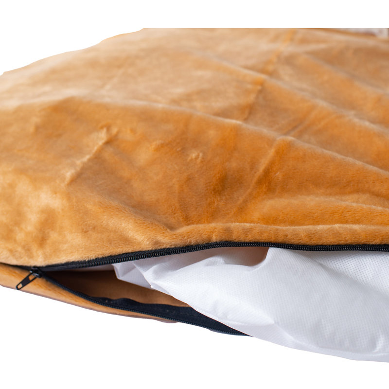 Polyester Pet Bed, Small (29" W x 21" D x 5" H), Brown
