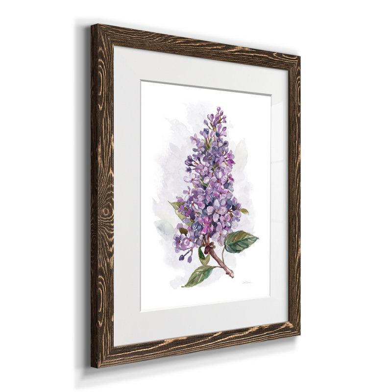 Awash In Lilac I - impression, H 20 po x l 17 po x P 1,5 po, Noyer