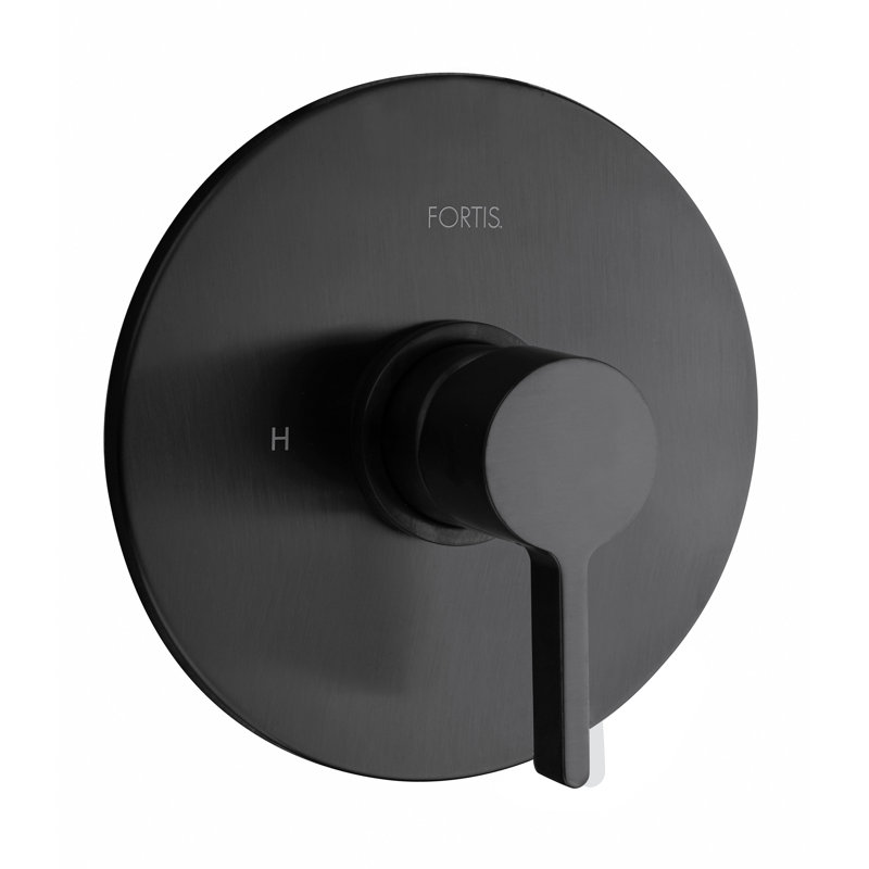 Brera Pressure Balanced Valve Trim Only with Single Lever Handle, Matte Black