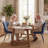 Leahana Chenille Upholstered Dining Chairs-2068142746