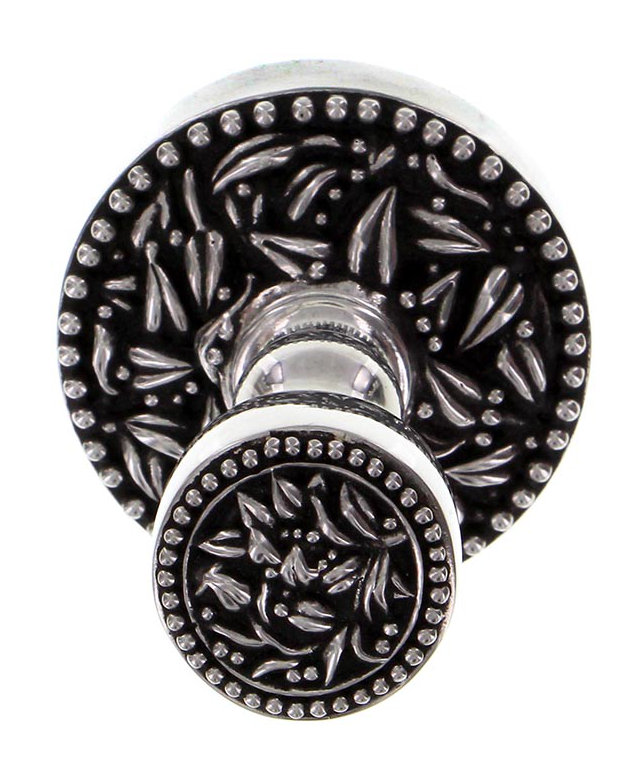 San Michele Robe Hook, Antique Silver