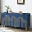 4 Doors Storage Cabinet with Adjustable Shelves for Kitchen, Dining Room, Living Room-1581896236