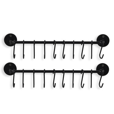 Cucina Steel Straight Wall Mounted Pot Rack