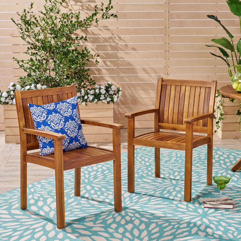 WILSON DINING CHAIR,Set Of 2, Teak