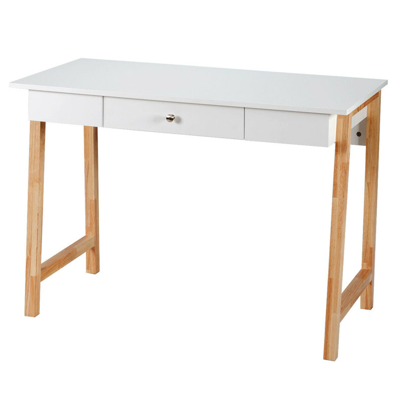 Fantaysia Solid Wood Writing Desk, Natural
