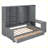 Modern Wooden Daybed With Three Drawers, and All-in-One Cabinet, Desk and Shelves-848046449-848046452