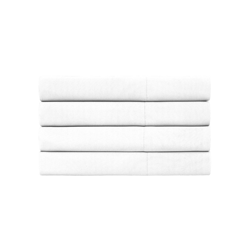 Vilano Springs Easy care Microfiber Four Pillowcases by Southshore Fine Linens, Queen, White