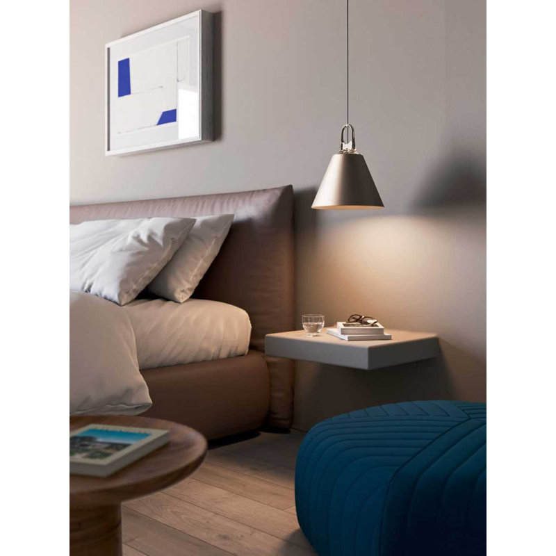 Lodes JIM Cone Suspension Lamp Line-V, Matte Champagne/Gray